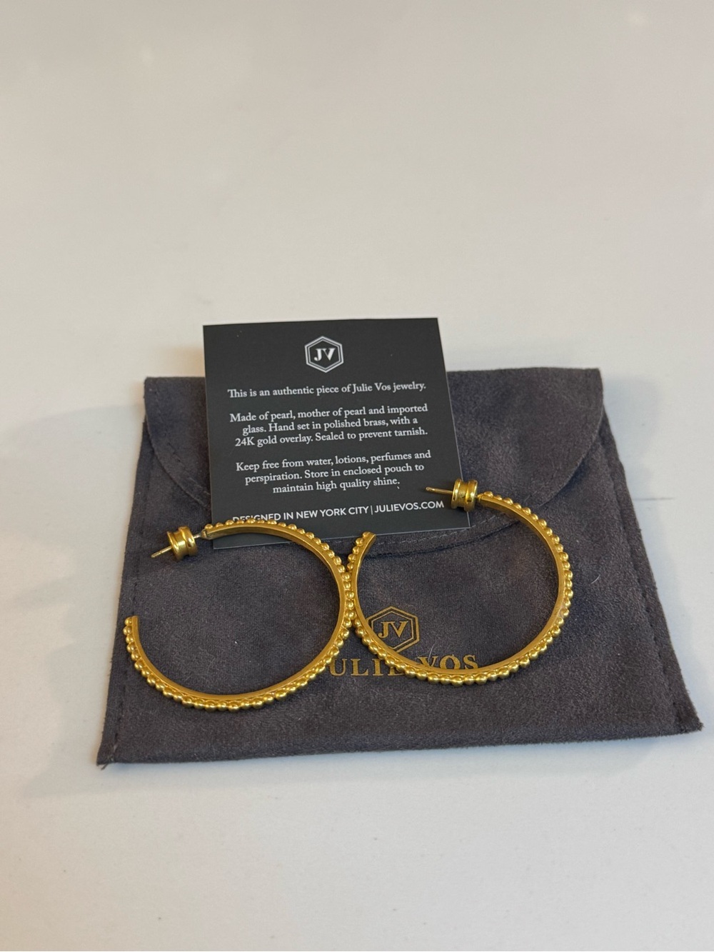 ๐ JULIE VOS COLETTE BEAD HOOP EARRINGS! ๐๐ - Picture 5 of 9